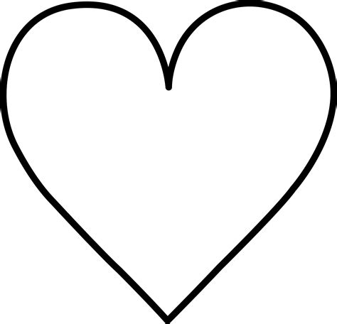 free heart clipart black and white